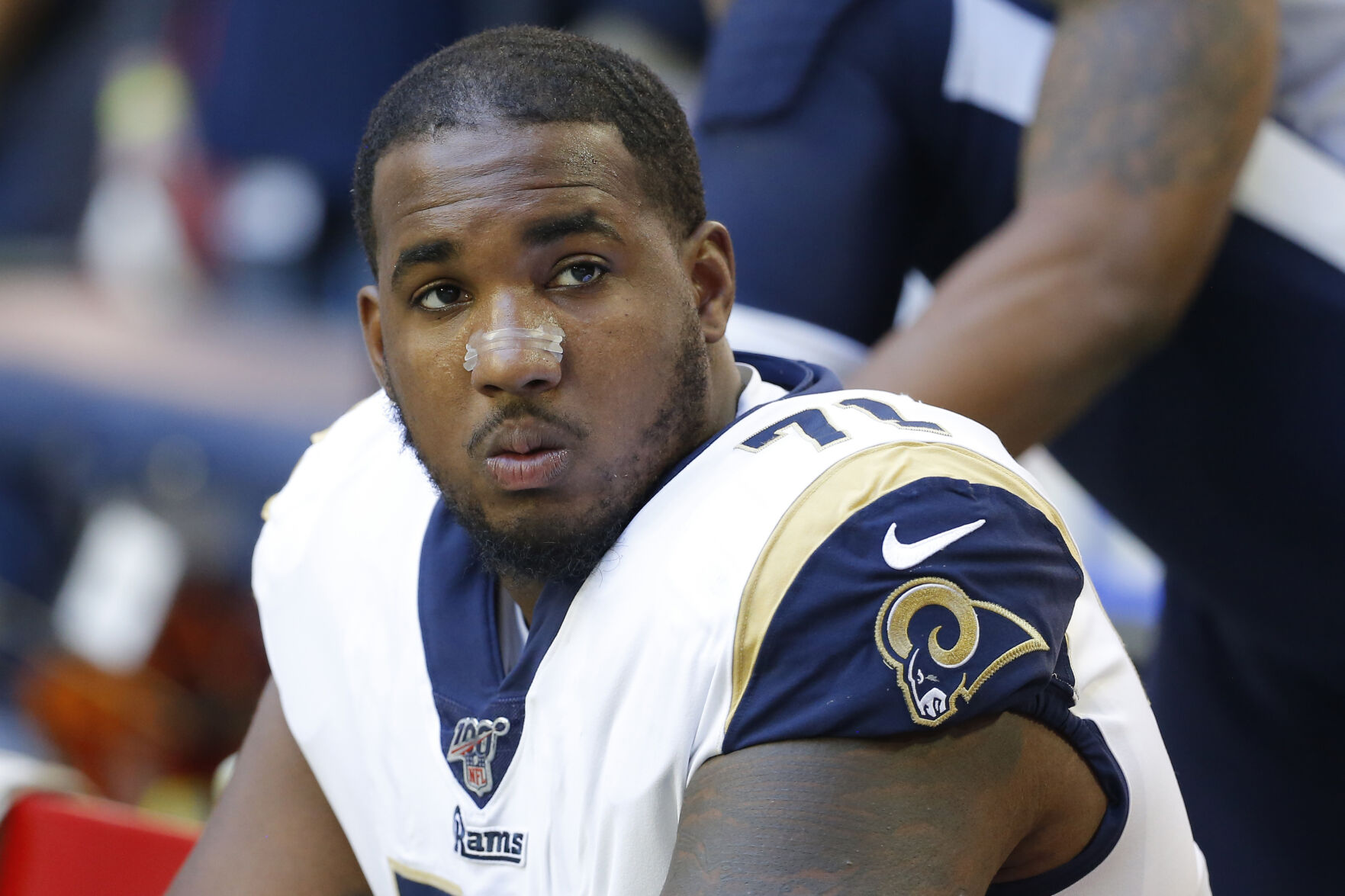 Los Angeles Rams tackle Bobby Evans